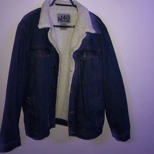 Sherpa Lined Jean Jacket Denim